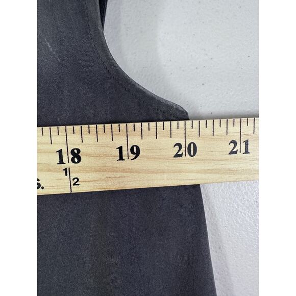 Eileen Fisher sleeveless grayTencel knee length dress size Medium - Picture 5 of 10